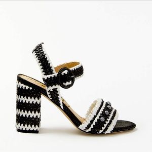 Sam Edelman Olisa Woven Raffia Sandals, new, size 7